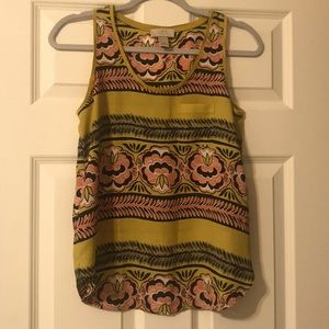 Loft floral sleeveless top blouse, XSP